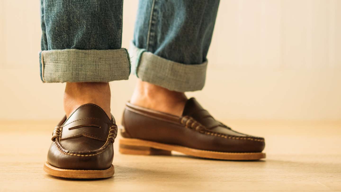 Brown Chromexcel Beefroll Penny Loafer - Detail Image Three