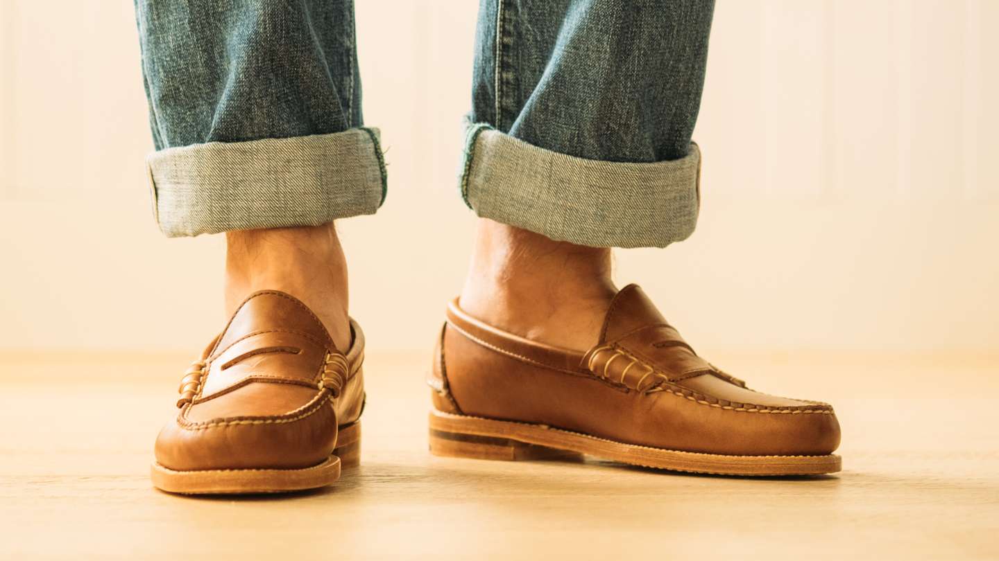 Natural Chromexcel Beefroll Penny Loafer - Detail Image Three
