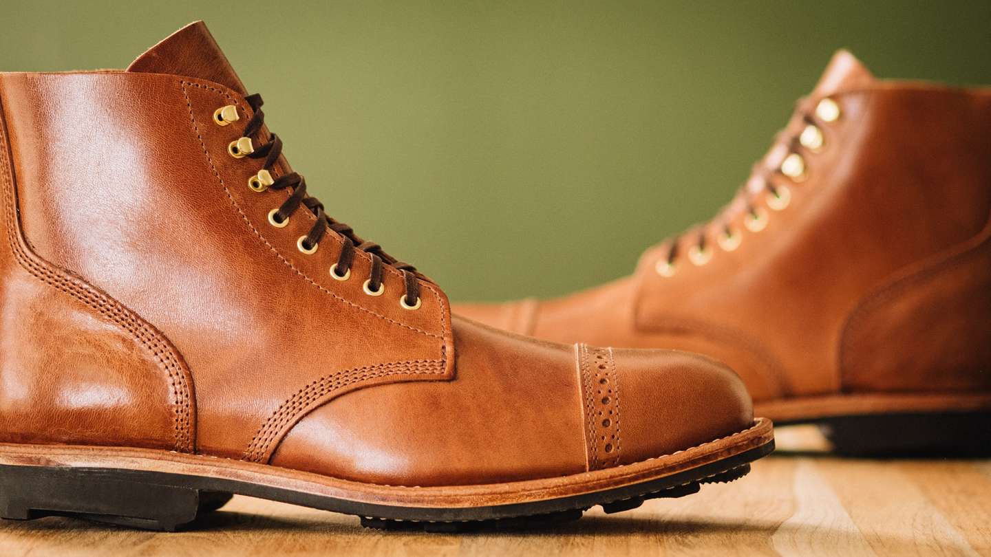 Toscanello Horse Rump Cap-Toe Field Boot - Detail Image Three