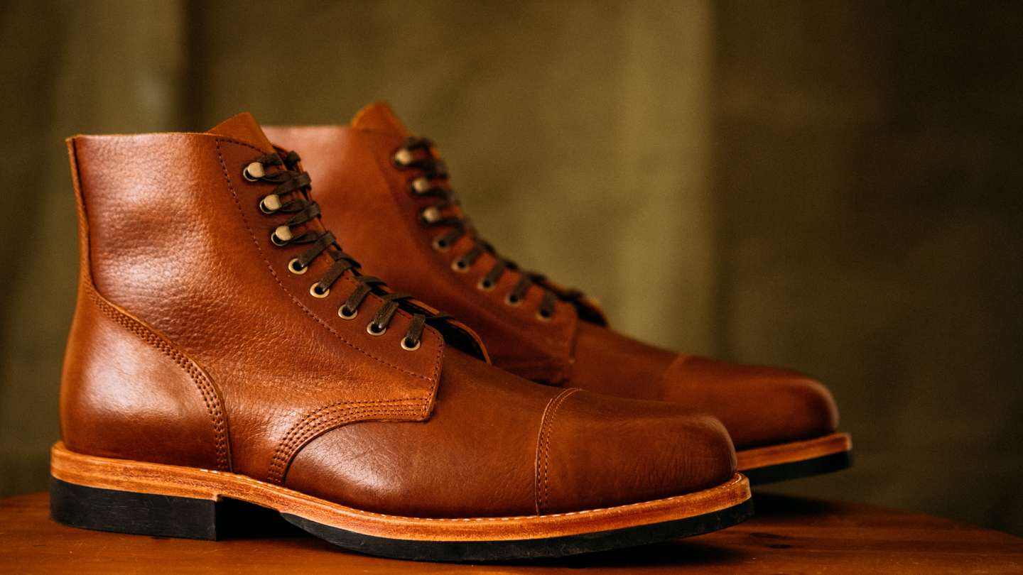 Whisky Classic Calf Cap-Toe Field Boot - Detail Image Three