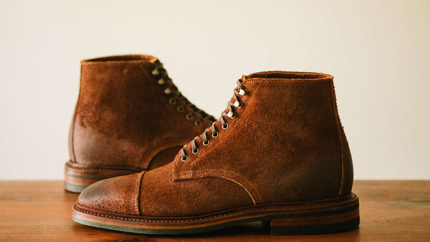 Trail Crazy Horse Roughout Cap-Toe Lakeshore Boot - Detail Image Three