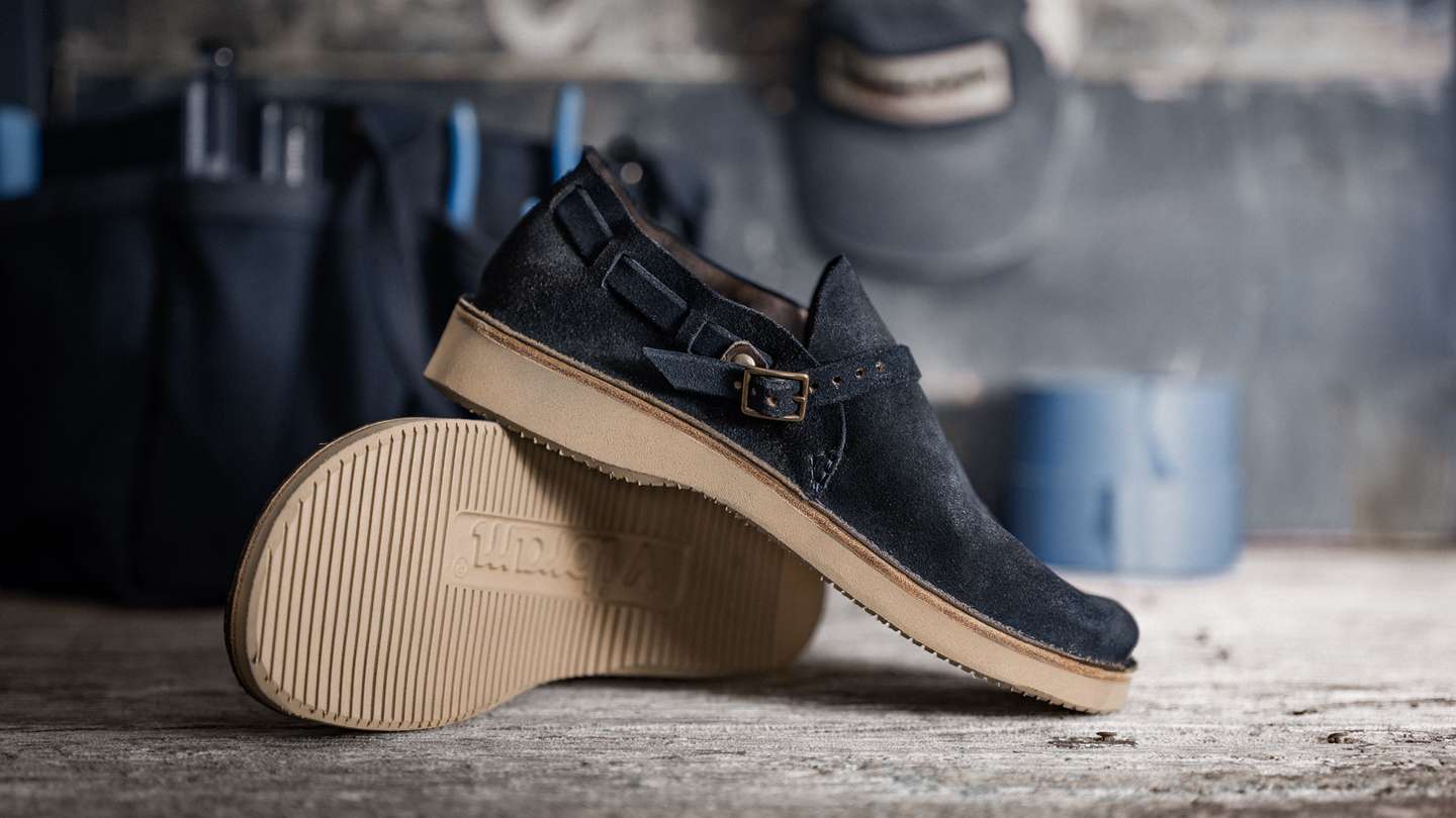 Natural Indigo Chromexcel Roughout Country Loafer - Detail Image Three