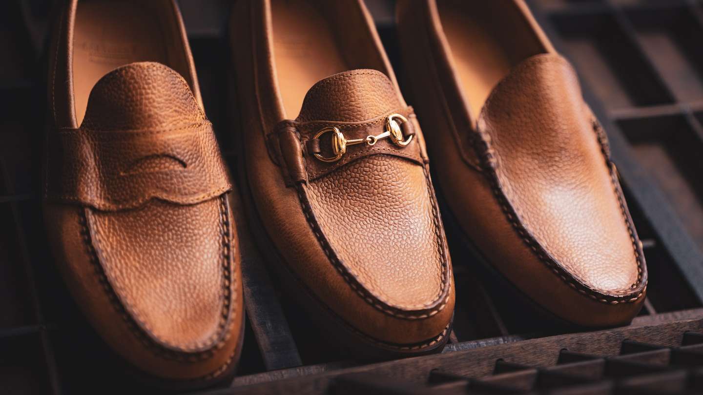 Natural Scotch Grain Chromexcel Lug Bit Moc - Detail Image Three