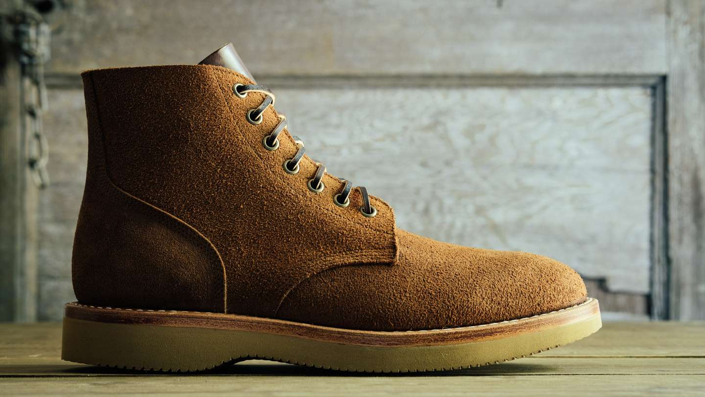 Aged Bark Chieftain Roughout Field Boot - Detail Image Three