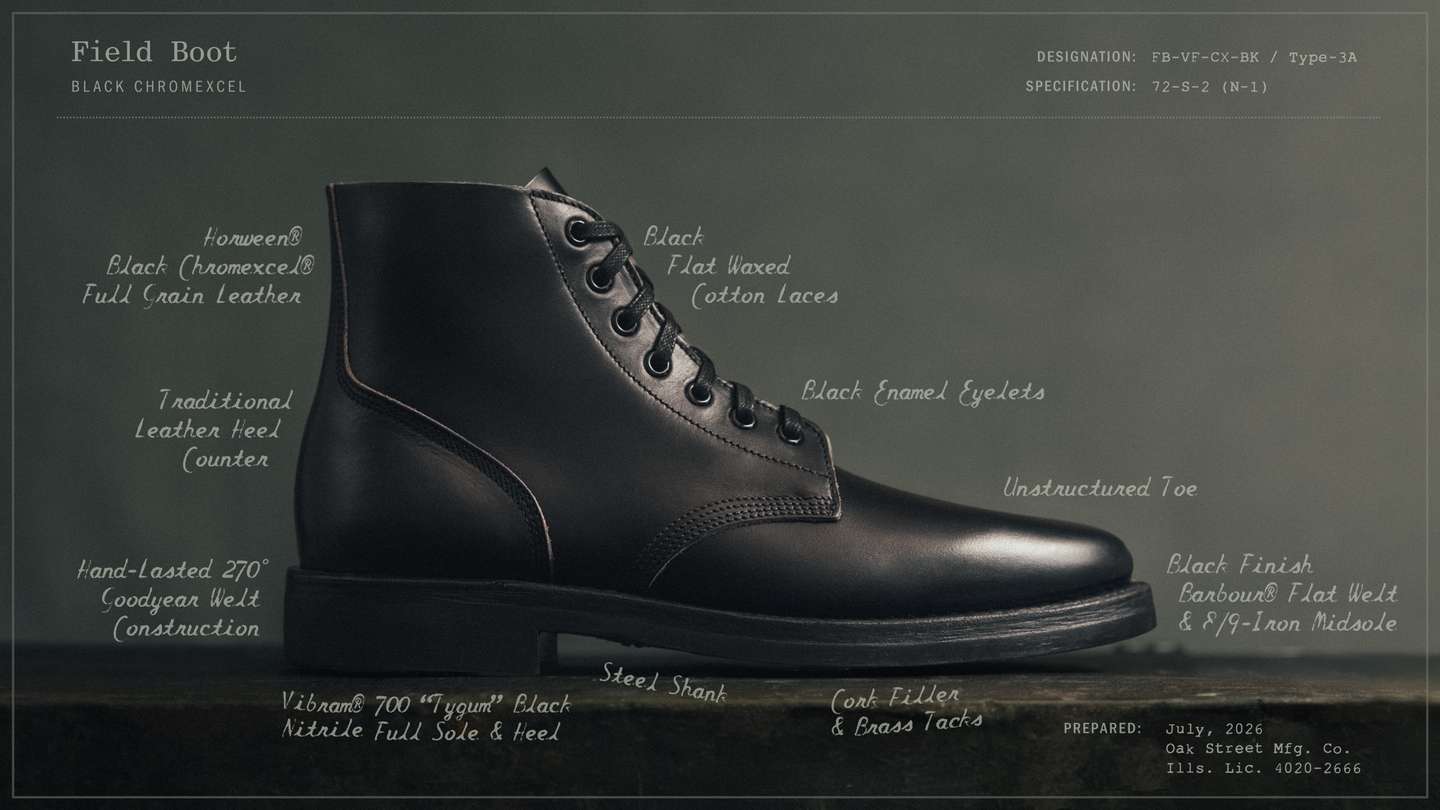 Black Chromexcel Field Boot - Detail Image Three
