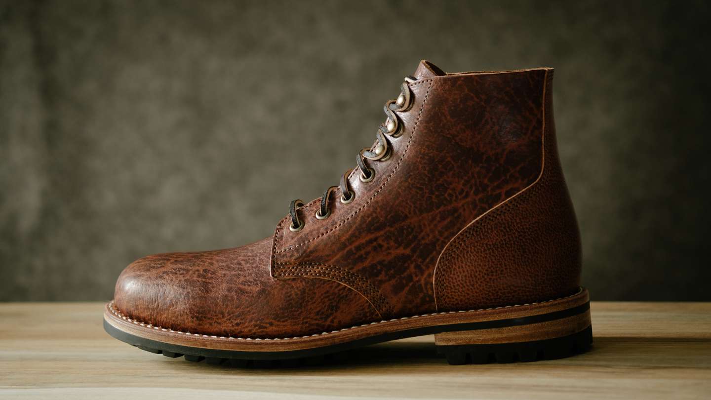 Cognac Ness Field Boot - Detail Image Three