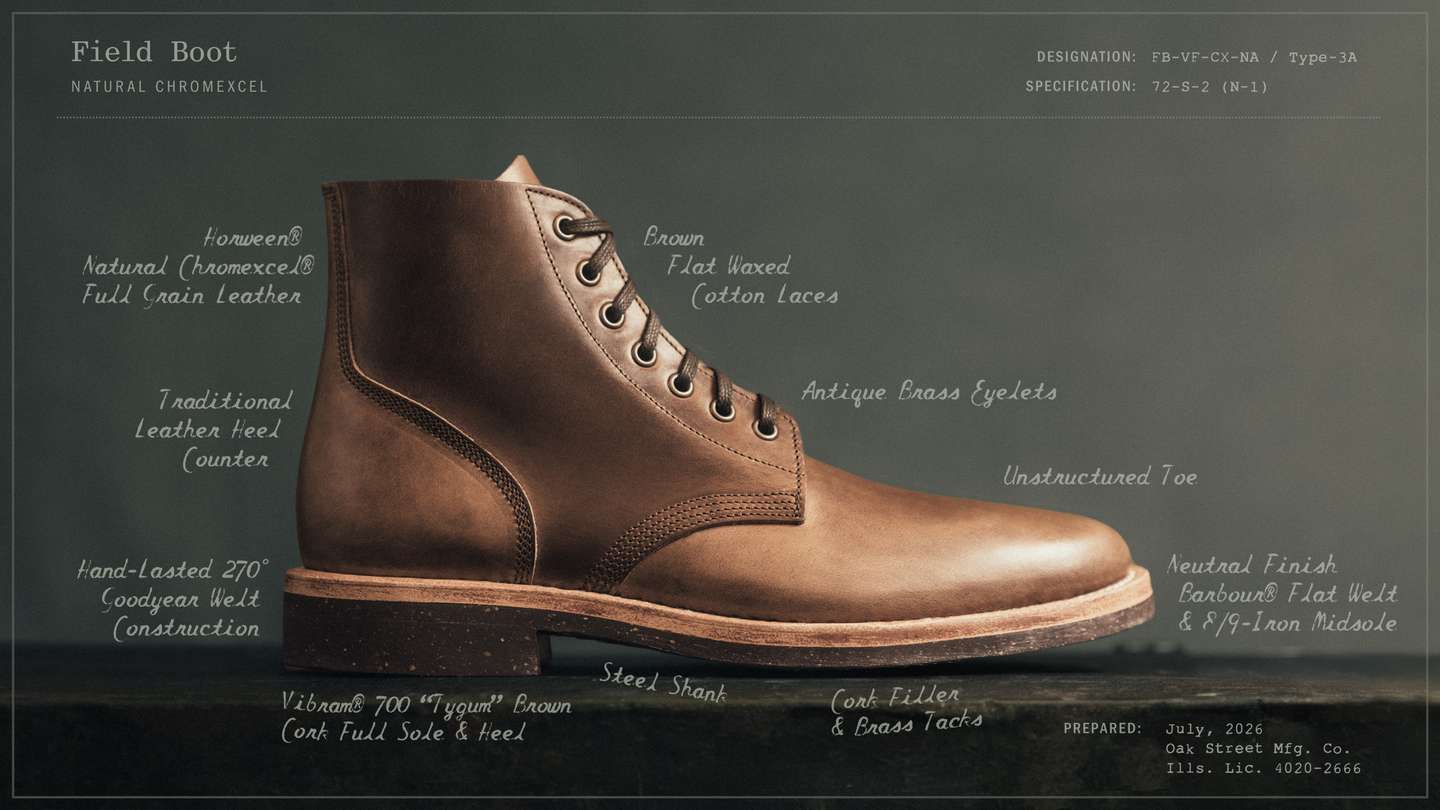 Natural Chromexcel Field Boot - Detail Image Three