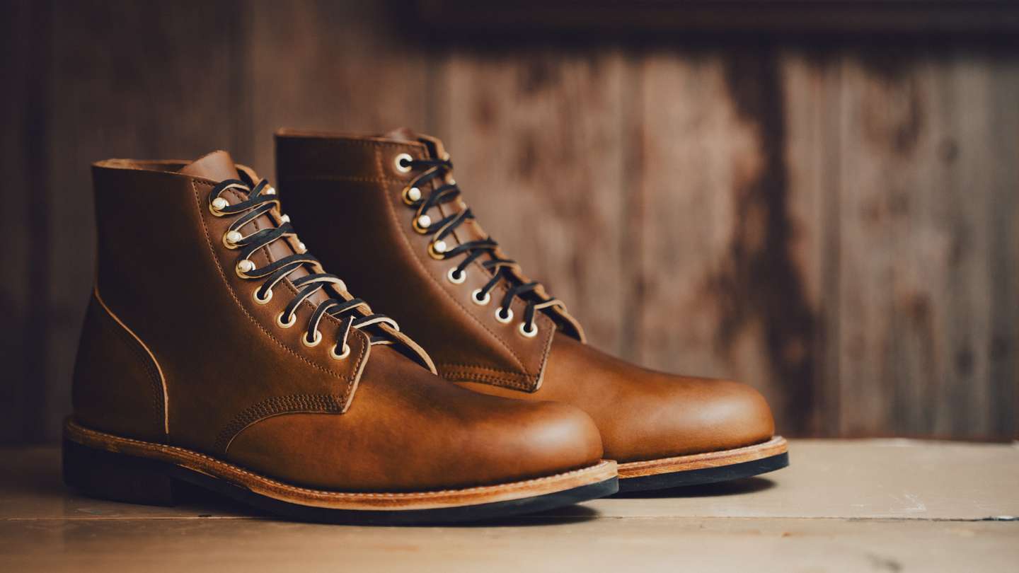 Cognac Shackleton Trench Boot - Detail Image Three
