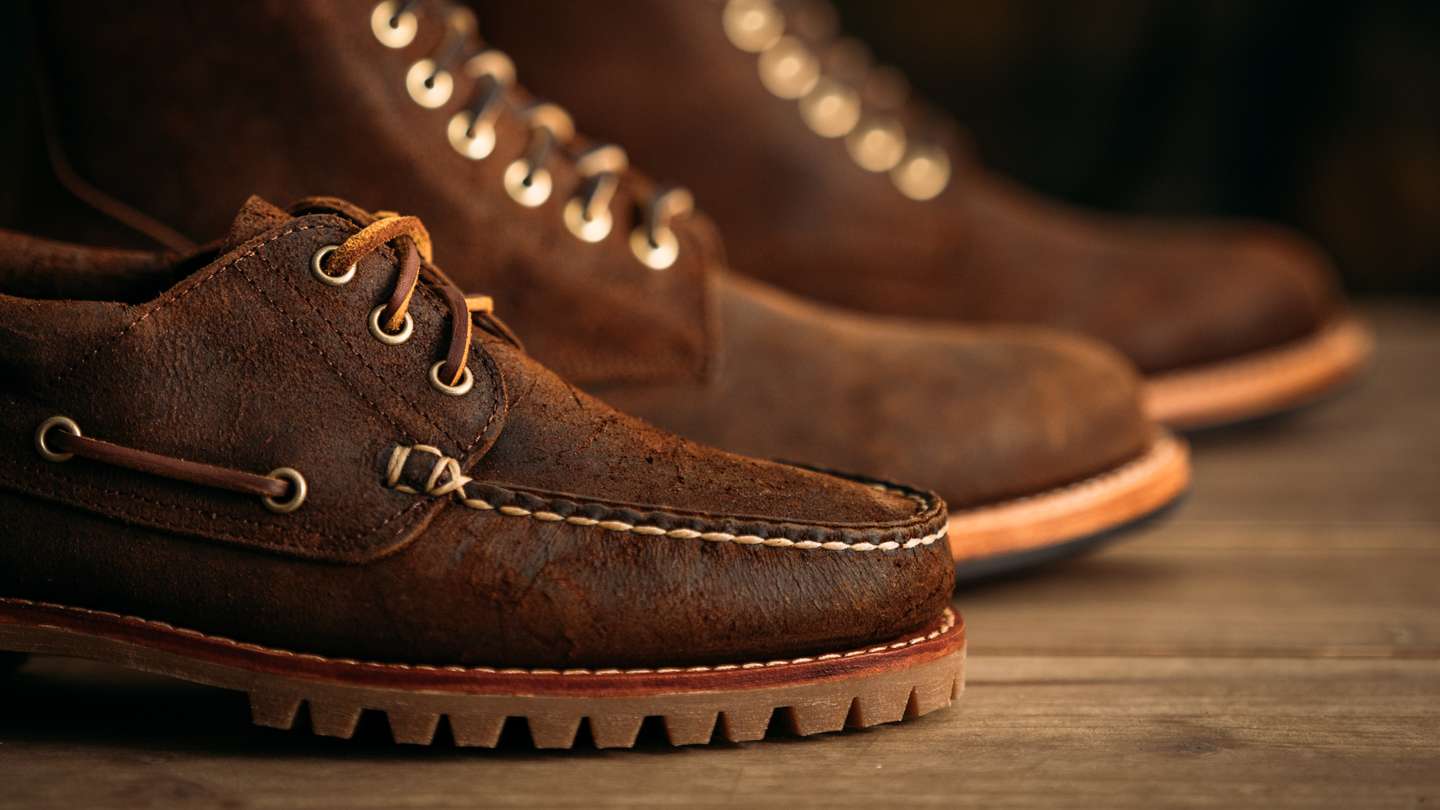 Snuff Waxy Mohawk Rowing Oxford - Detail Image Three