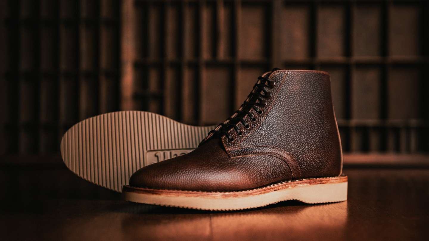 Brown Scotch Grain Chromexcel Lakeshore Boot - Detail Image Three