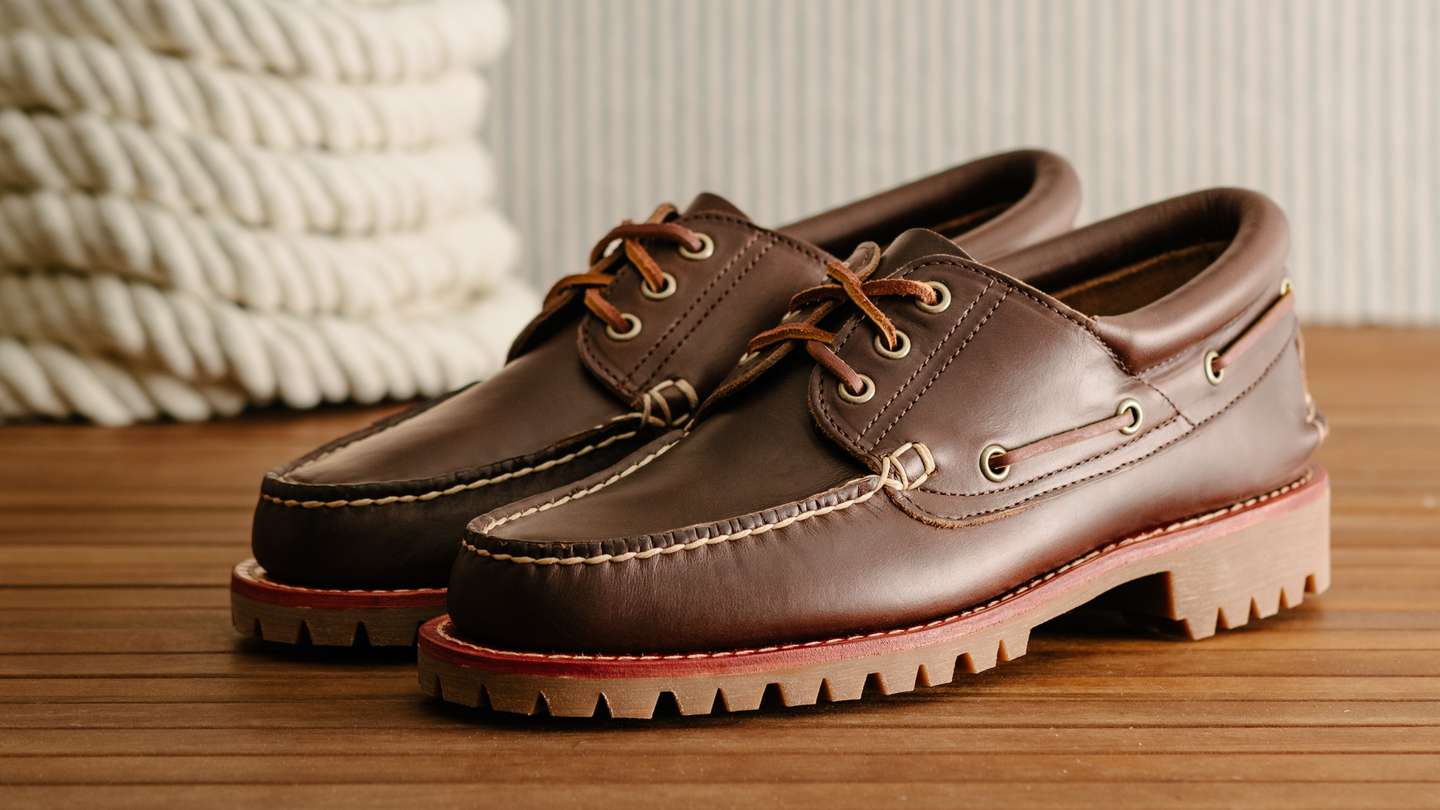 Brown Chromexcel Rowing Oxford - Detail Image Three