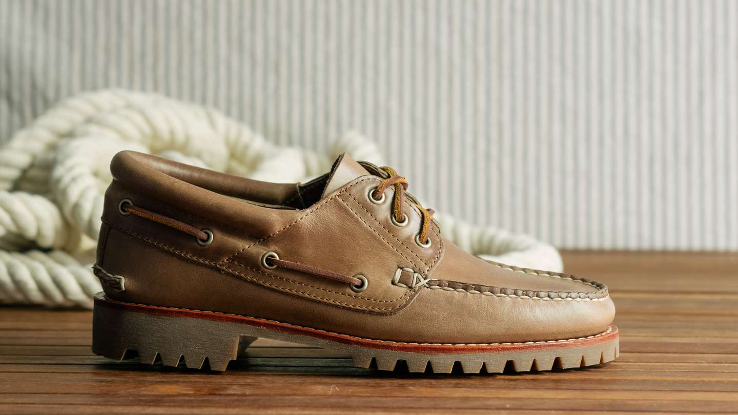 Natural Chromexcel Rowing Oxford - Detail Image Three
