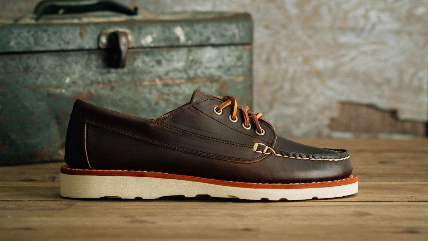 Brown Chromexcel Trail Oxford - Detail Image Three