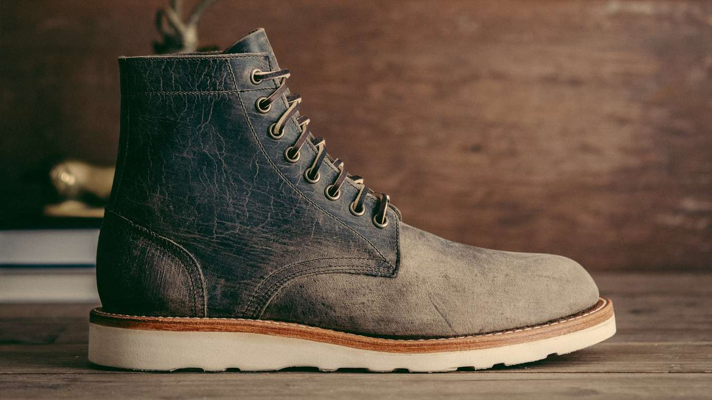 Charcoal Teton Stag Trench Boot - Detail Image Three