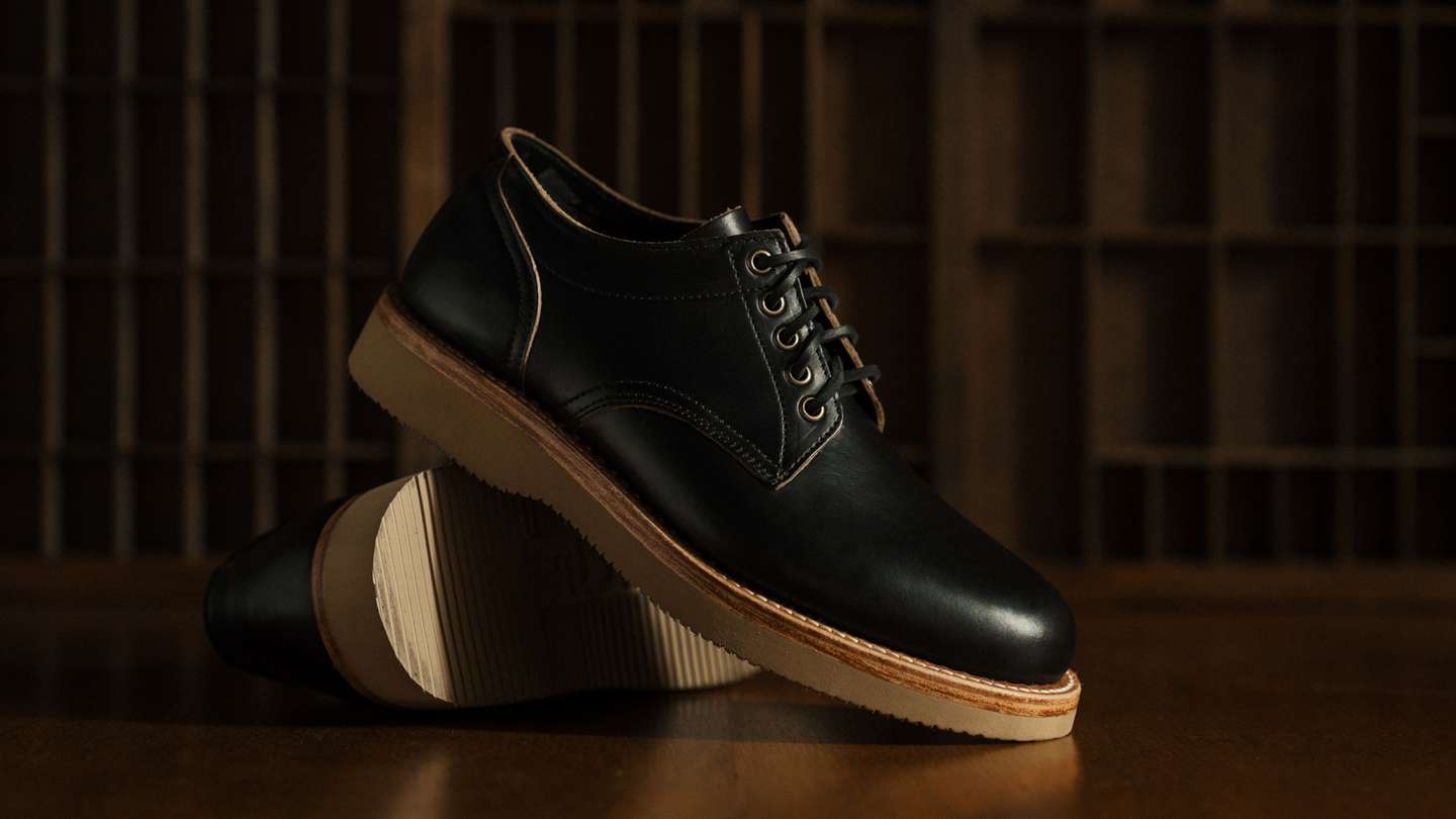 Black Chromexcel Trench Oxford - Detail Image Three