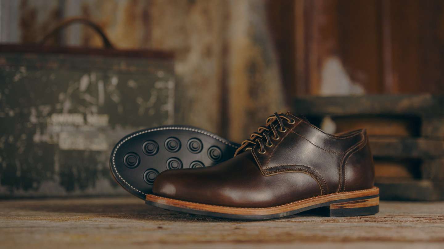 Brown Chromexcel Trench Oxford - Detail Image Three