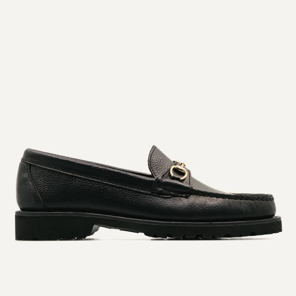 Lug Bit Moc - Horween Black Scotch Grain Chromexcel, Vibram 1757