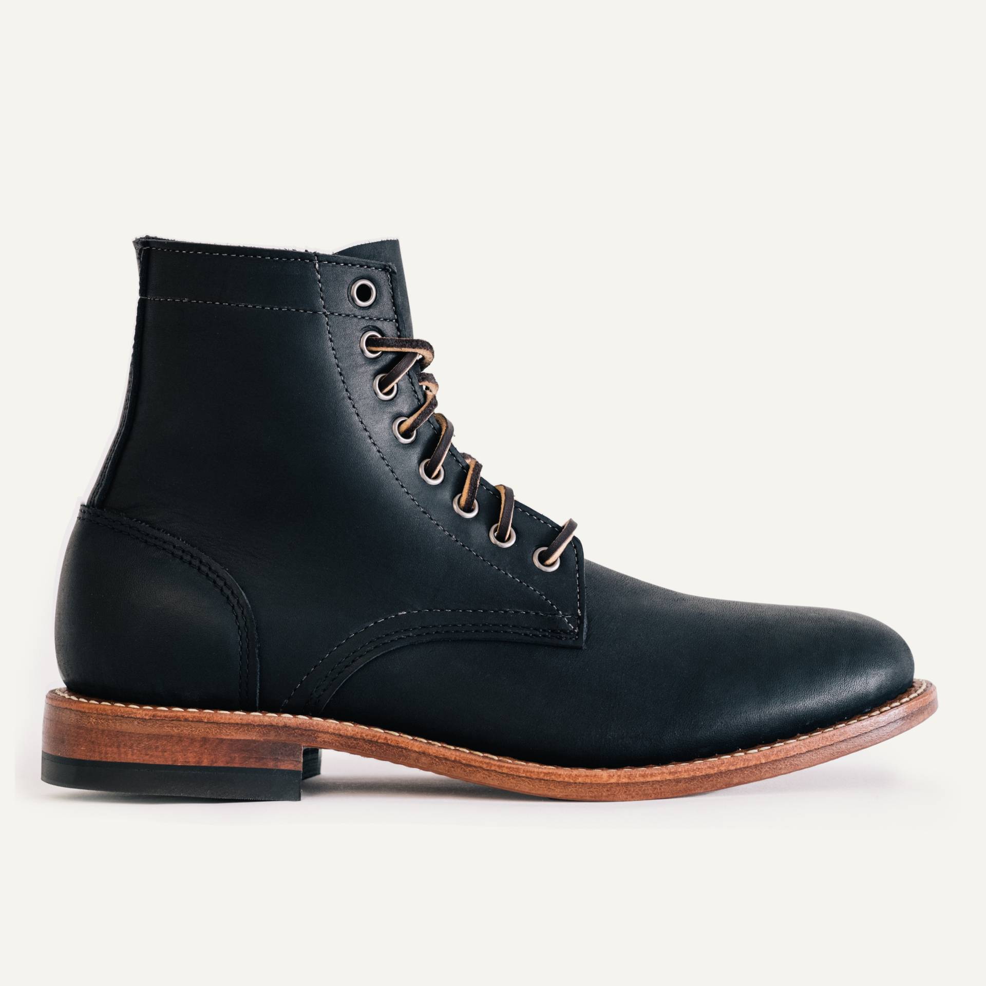 オービス トランストリーム フルフレックス 5.0 10-Year Trench Boot - Black Oil Tan, Leather Sole with Vibram