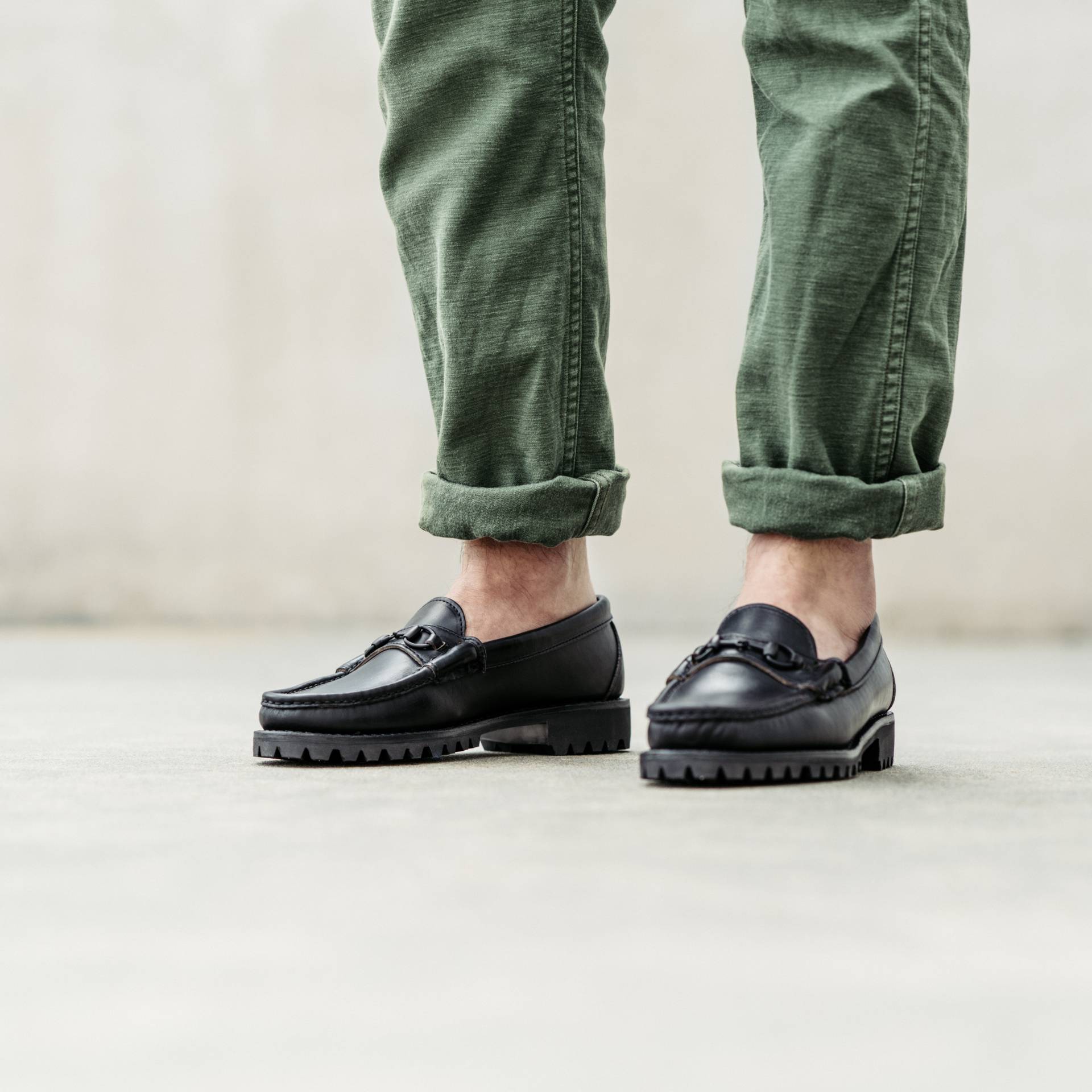 Lug Bit Moc - Black Chromexcel, Vibram 132 Montagna Sole - Made in