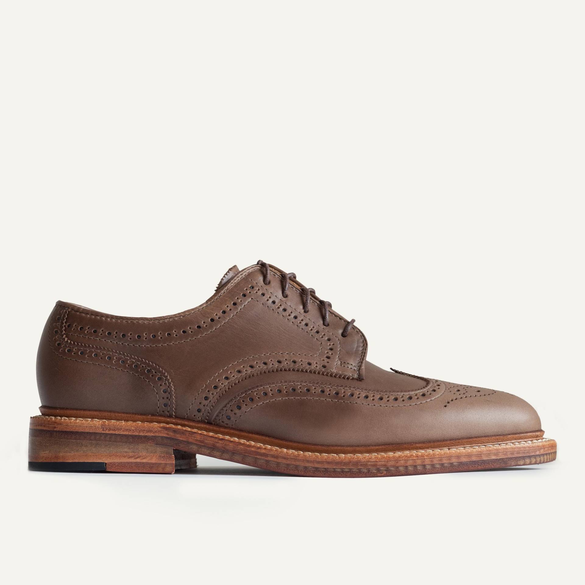 Wingtip - Natural Chromexcel, Double Leather Sole - Made in USA