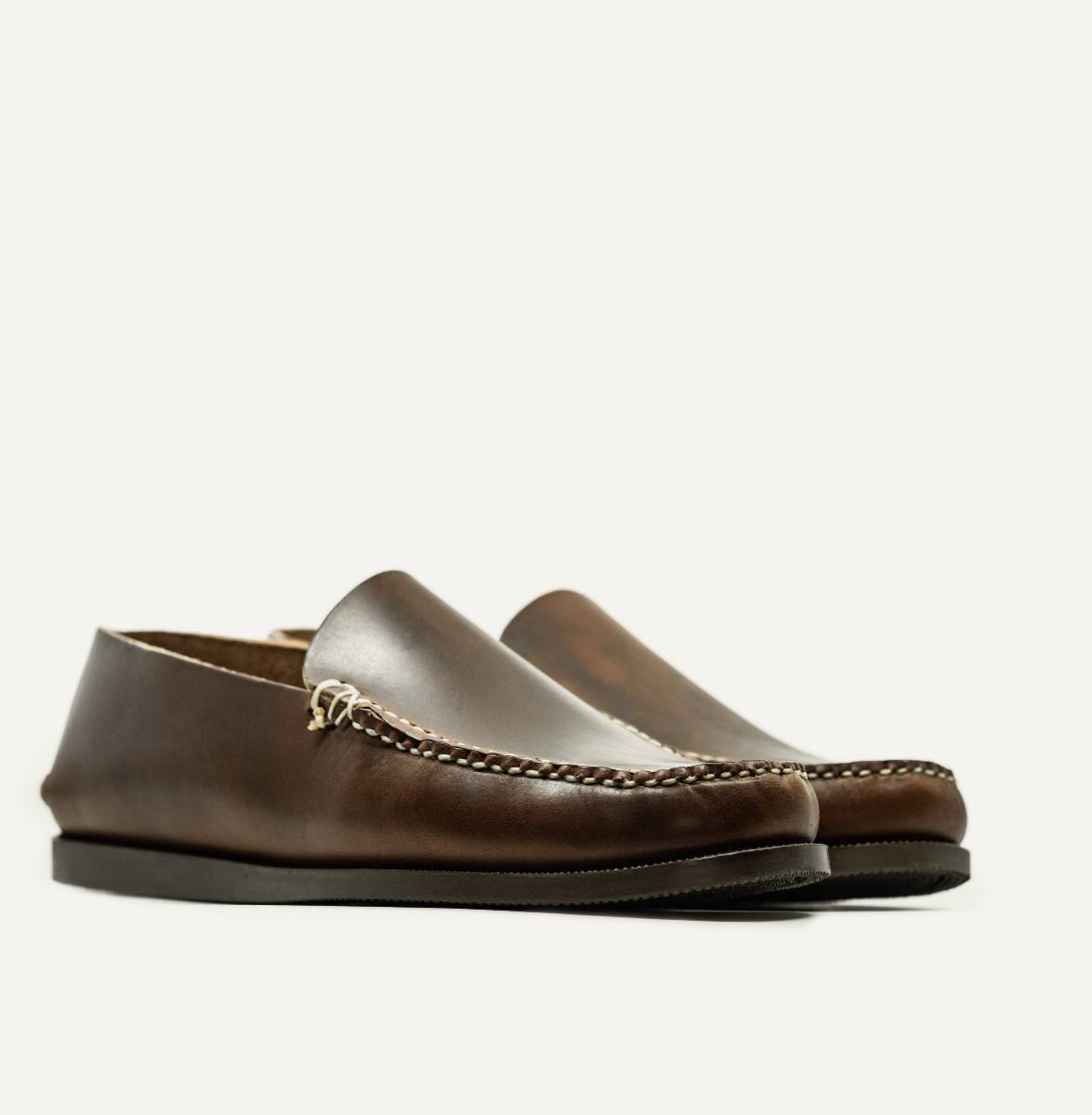 Slip Moc - Brown 12oz Chromexcel, Camp Sole - Made in USA with