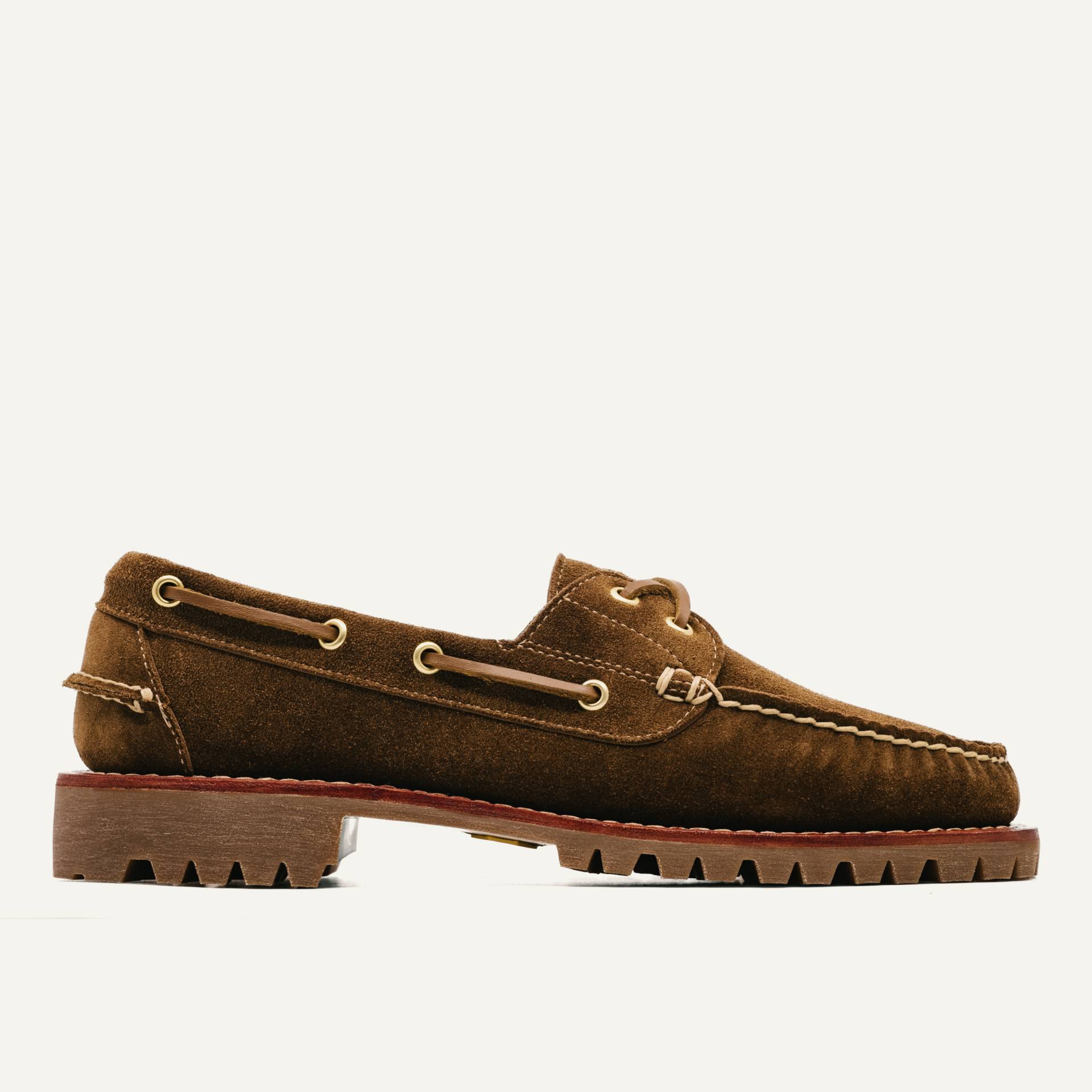 Boat Shoe - CF Stead Snuff Janus Suede, Vibram 132 Montagna Sole