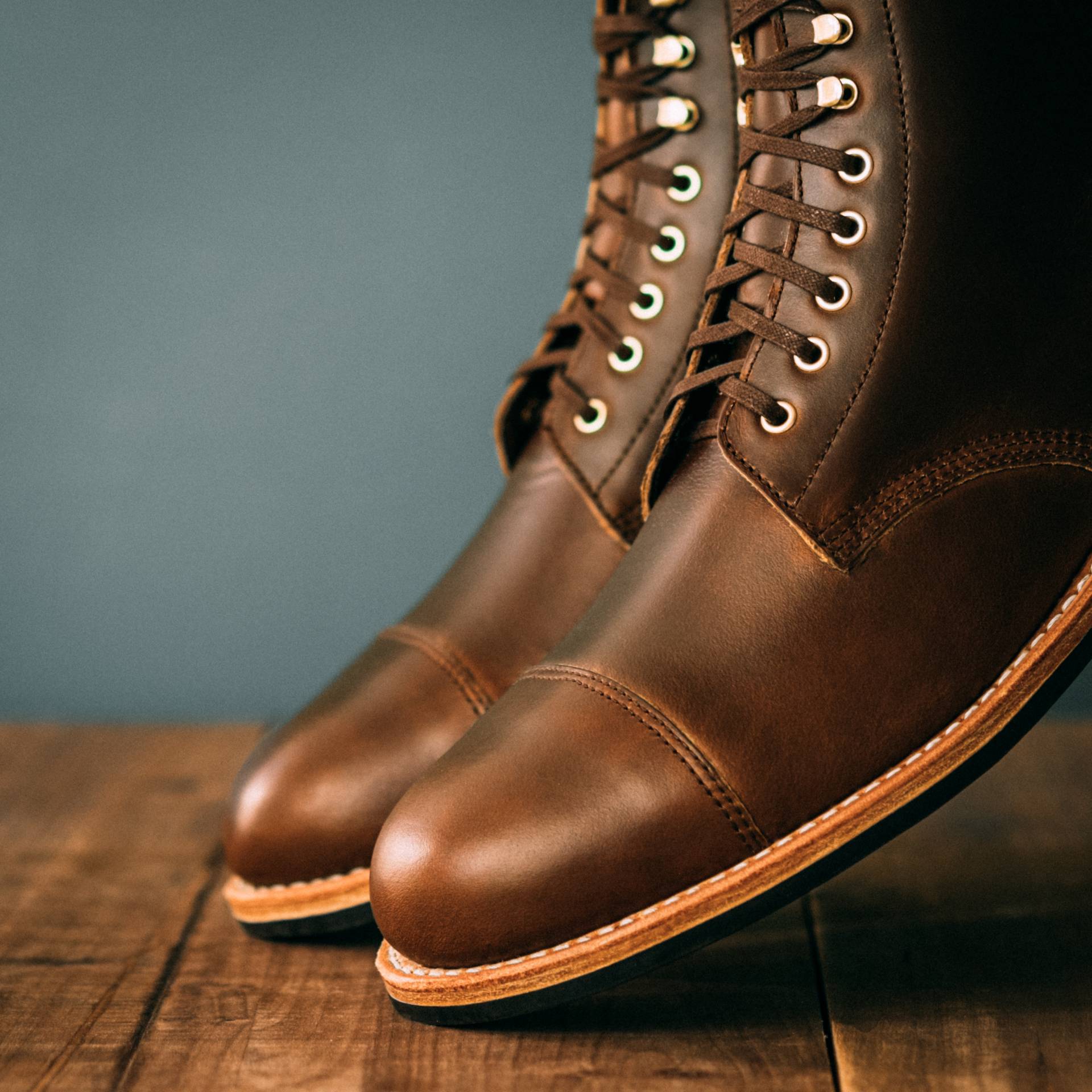 Cap-Toe Field Boot - Horween Cognac Shackleton, Dainite Rubber