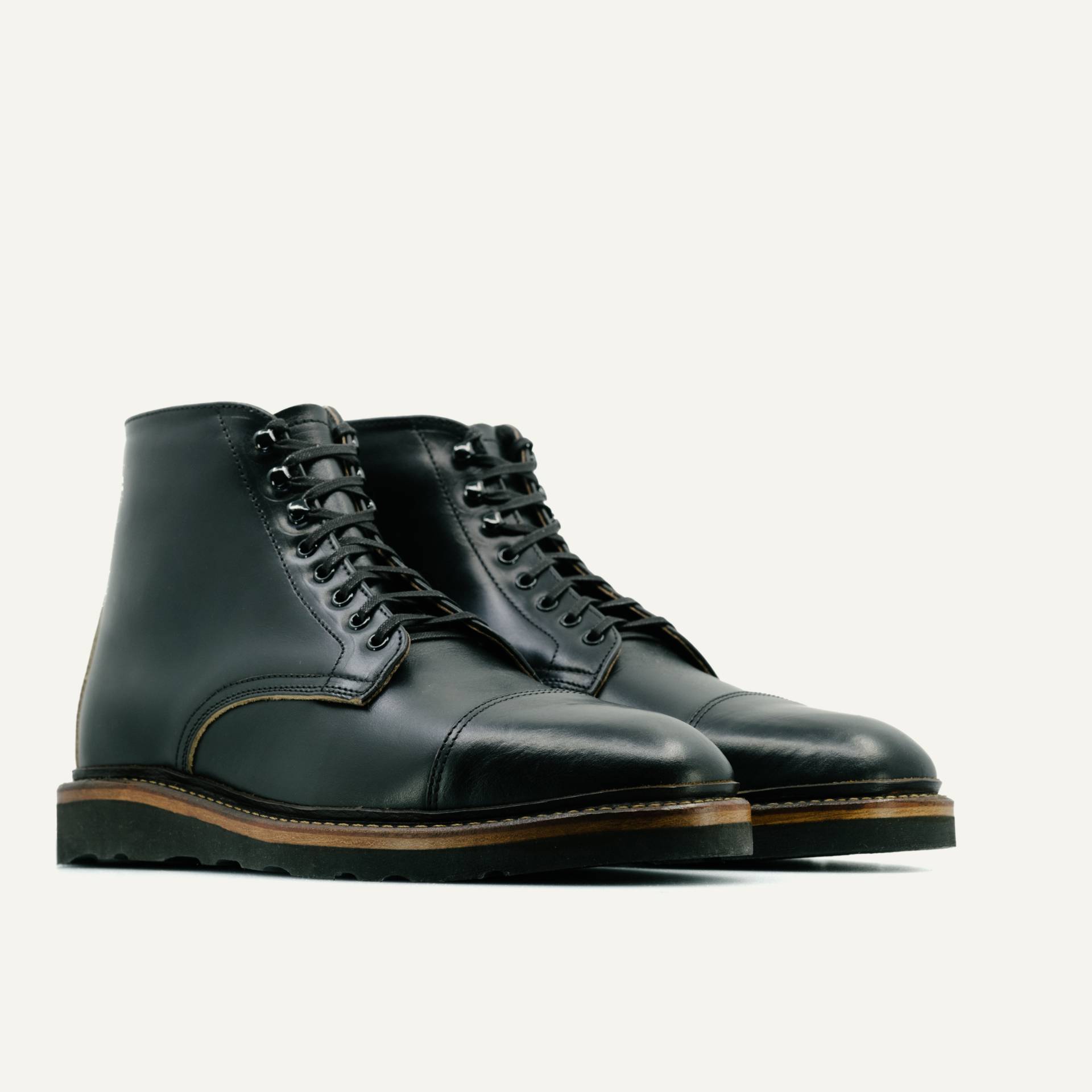 Cap-Toe Lakeshore Boot - Black Chromexcel, Vibram Christy Sole