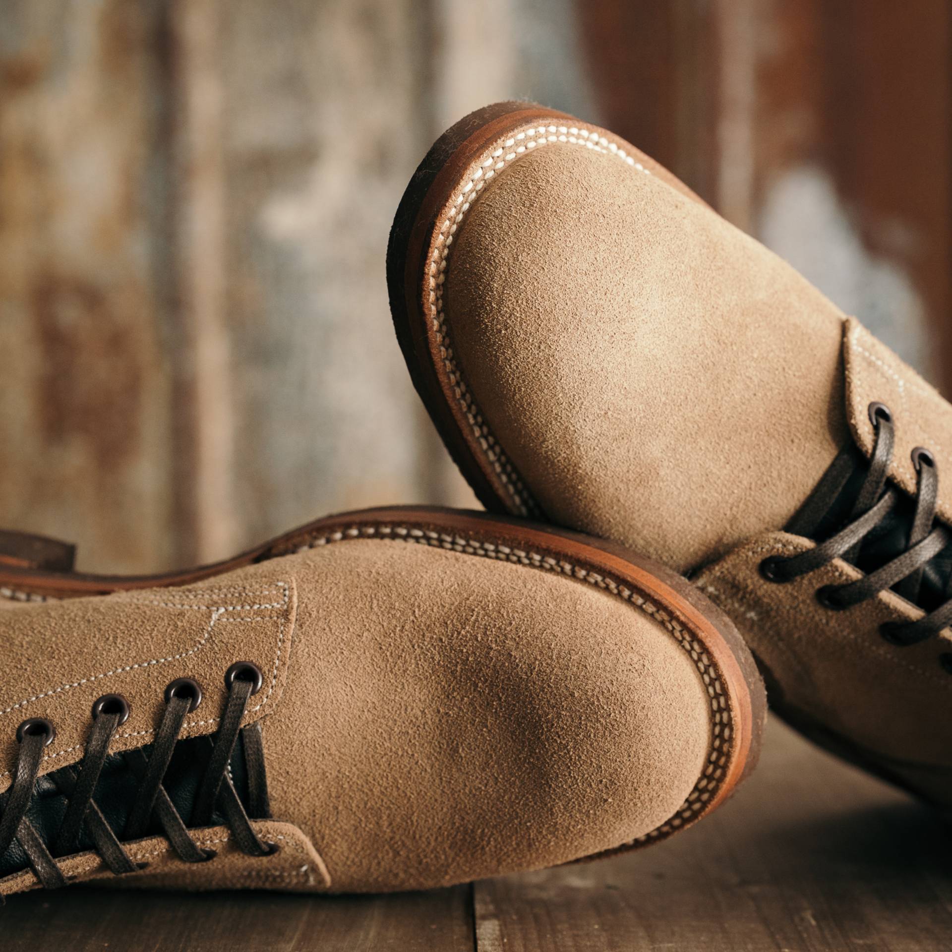 Storm Boot - Horween Natural Chromexcel Roughout, Vibram 700 Cork