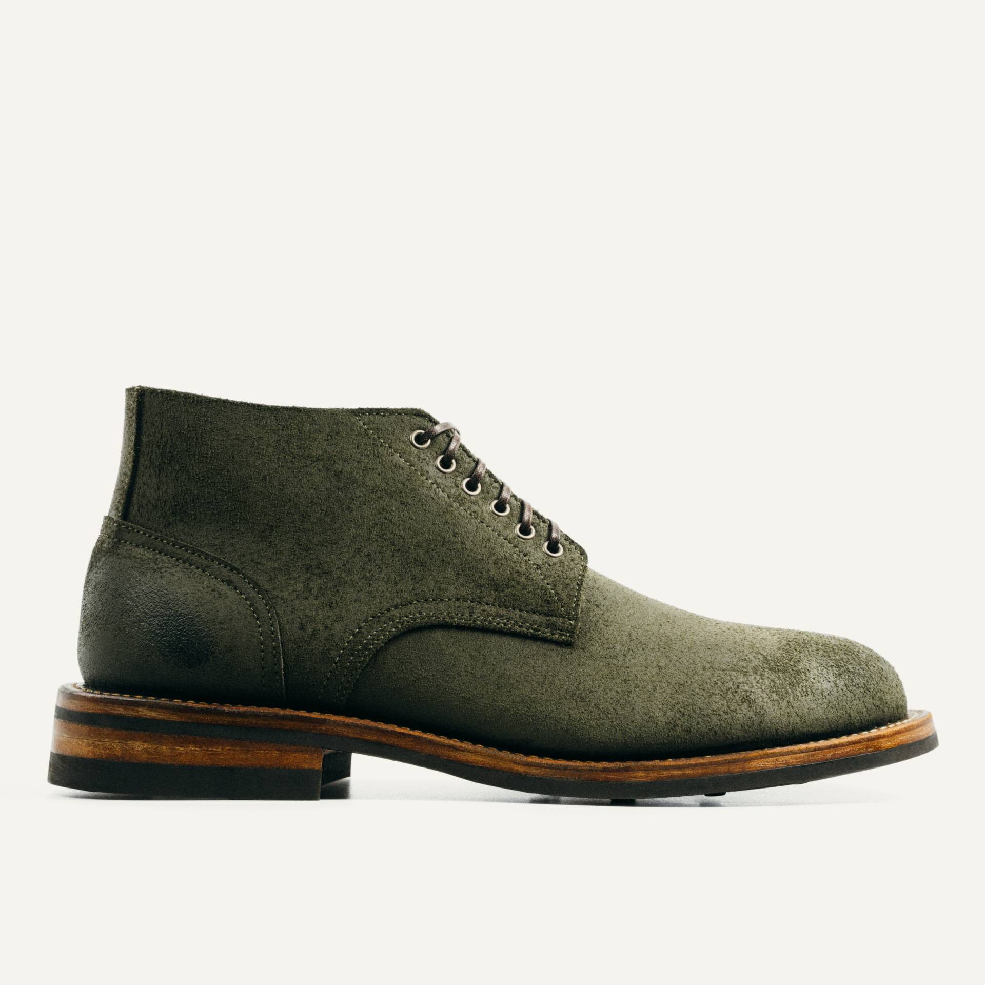 USアンティークレア☆バンビ Trench Chukka - Horween Huntsman Waxy Chamois Reverse, Dainite