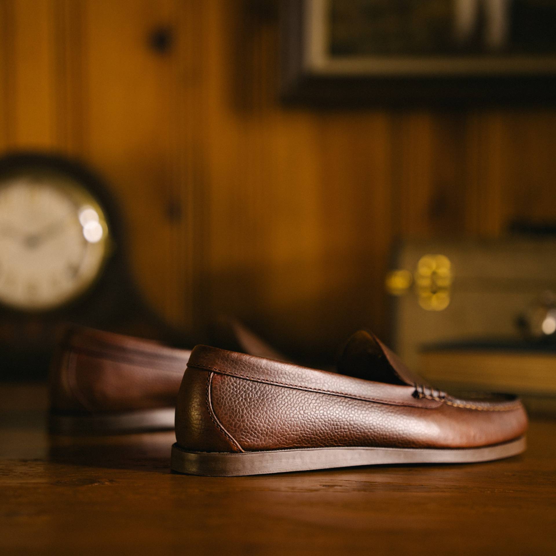 Venetian Moc - Horween Brown Scotch Grain Chromexcel, Camp Sole