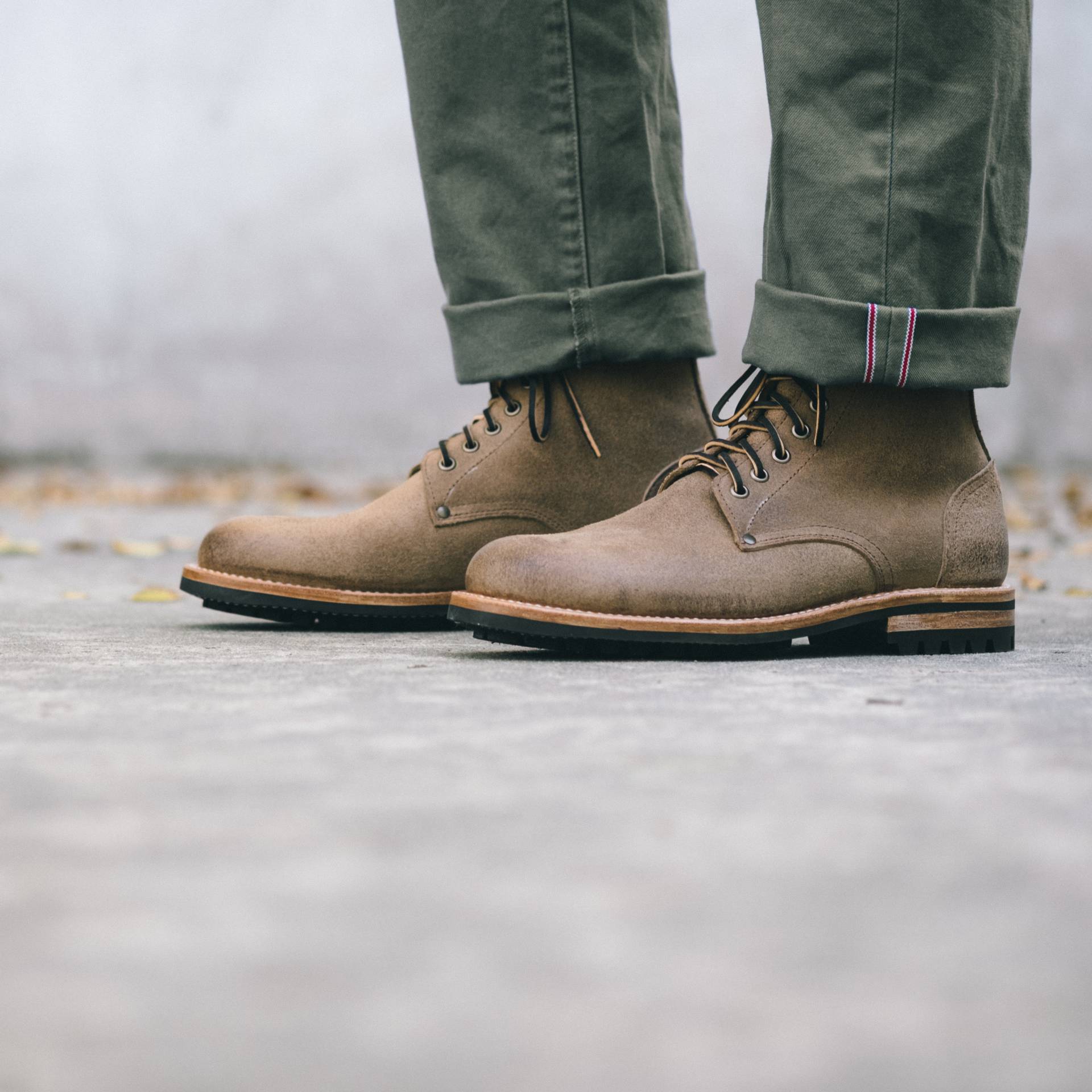 Type 10 Trench Boot - Natural Chromexcel Roughout - Made in USA