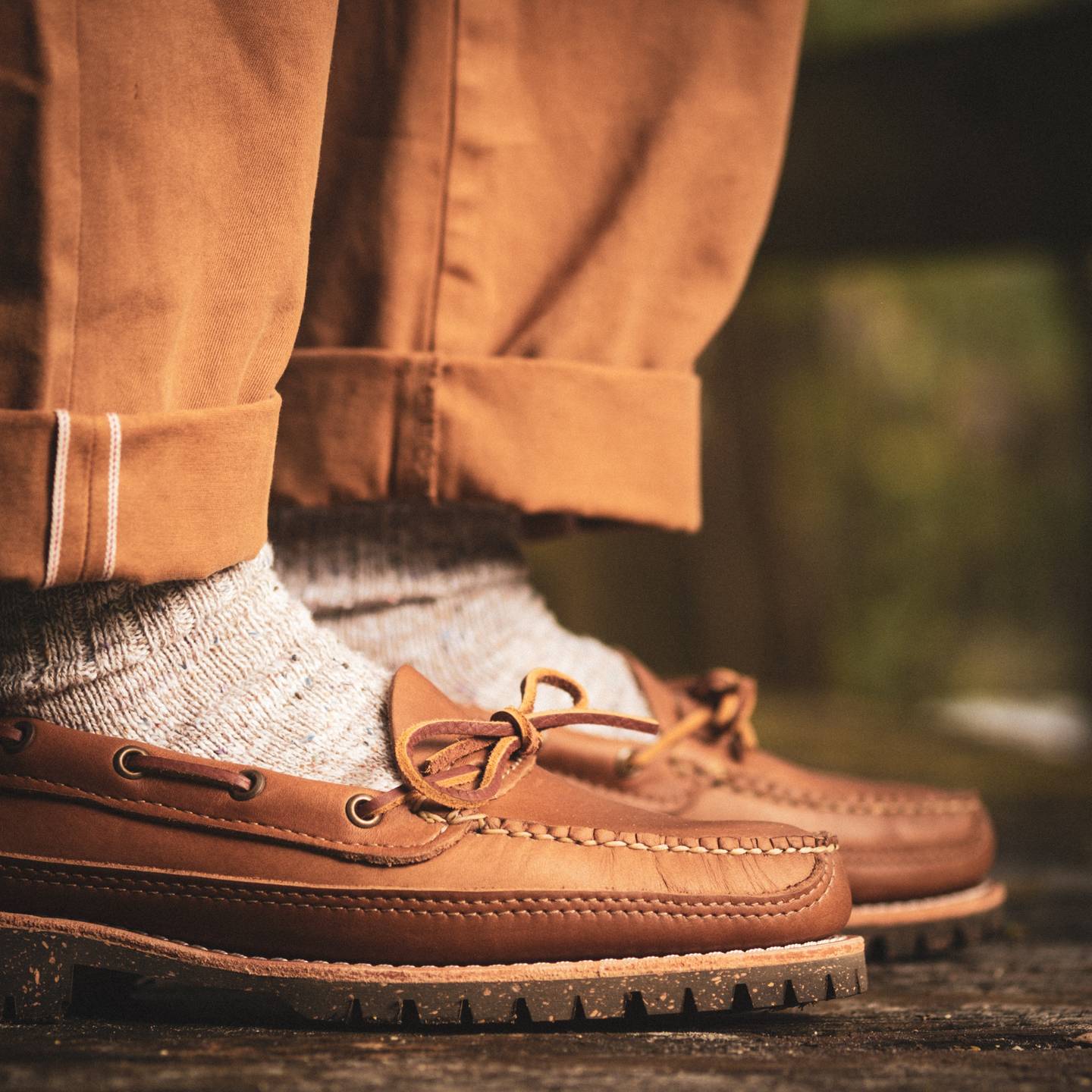 Natural Chromexcel Angler Moc - Detail Image One