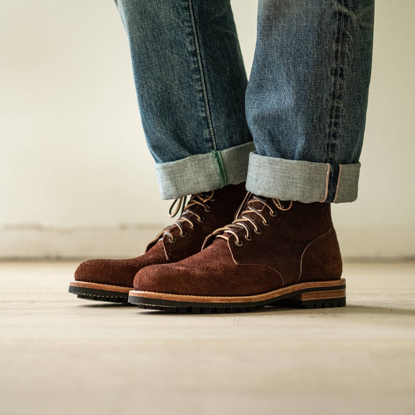 Black Walnut Stampede Roughout Field Boot - Detail Image One