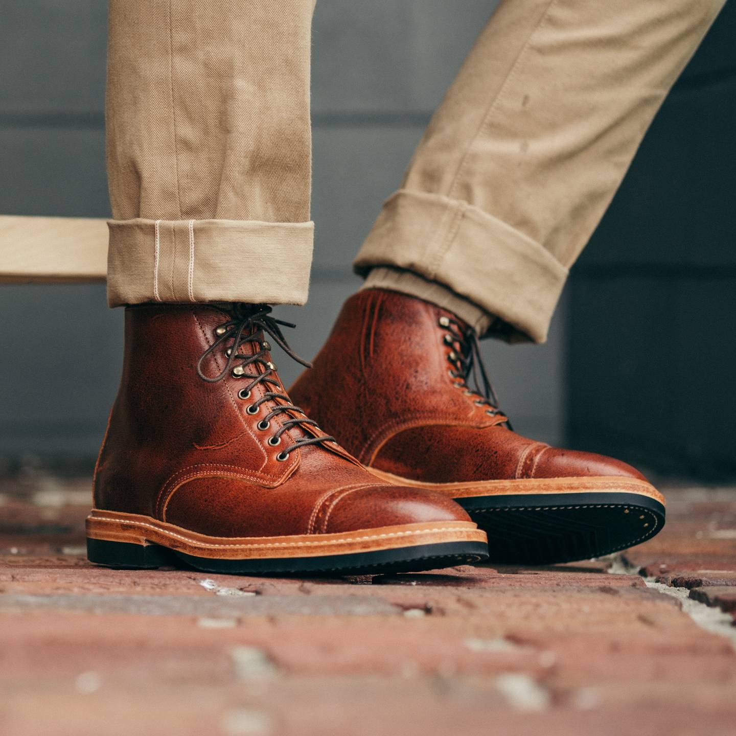 Caramel Tan Naked Kudu Lakeshore Jump Boot - Detail Image One