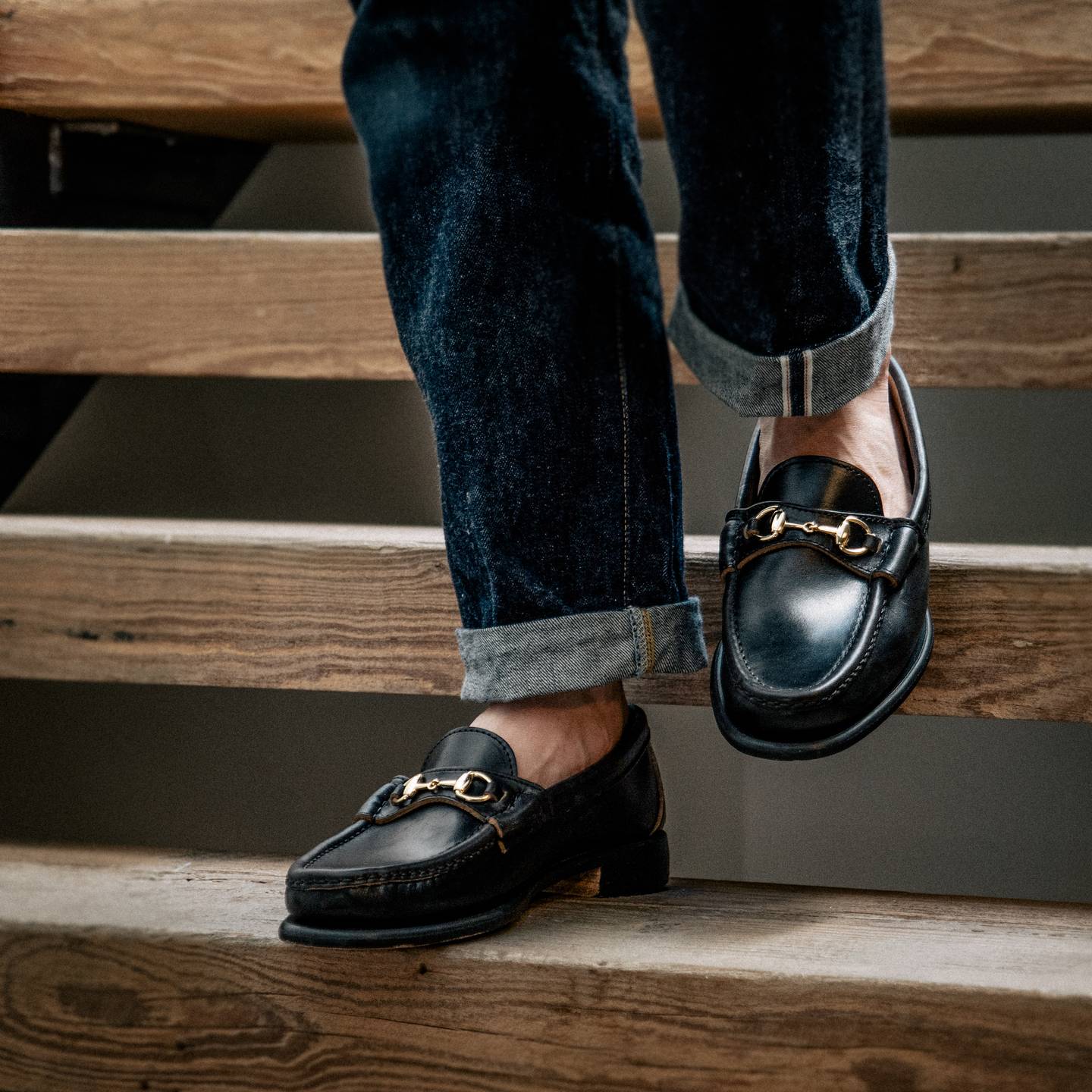Black Chromexcel Bit Loafer - Detail Image One