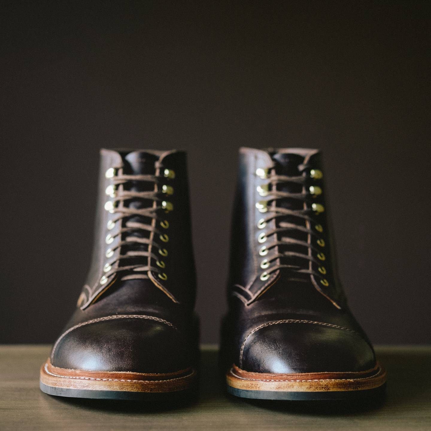 Brown Chromexcel Cap-Toe Lakeshore Boot - Detail Image Two