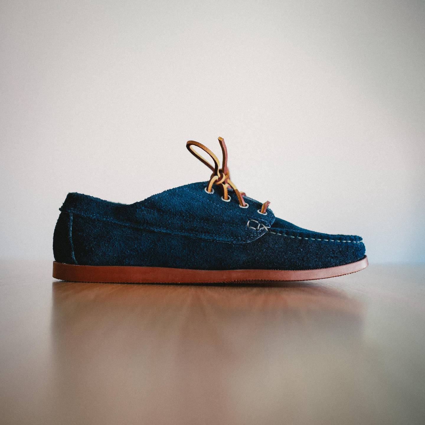 Navy Orion Suede Trail Oxford - Detail Image Two