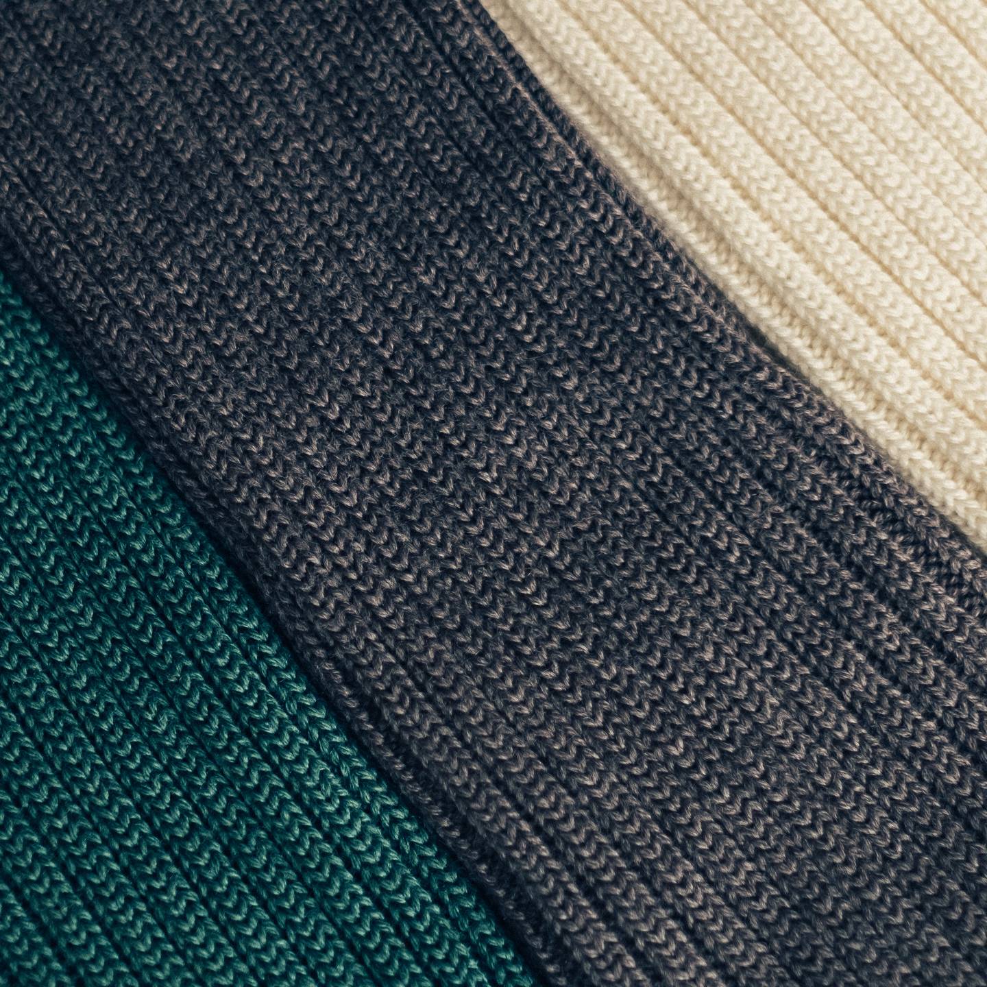 Field Merino Wool Blend Bresciani Officer Socks - Detail Image Two