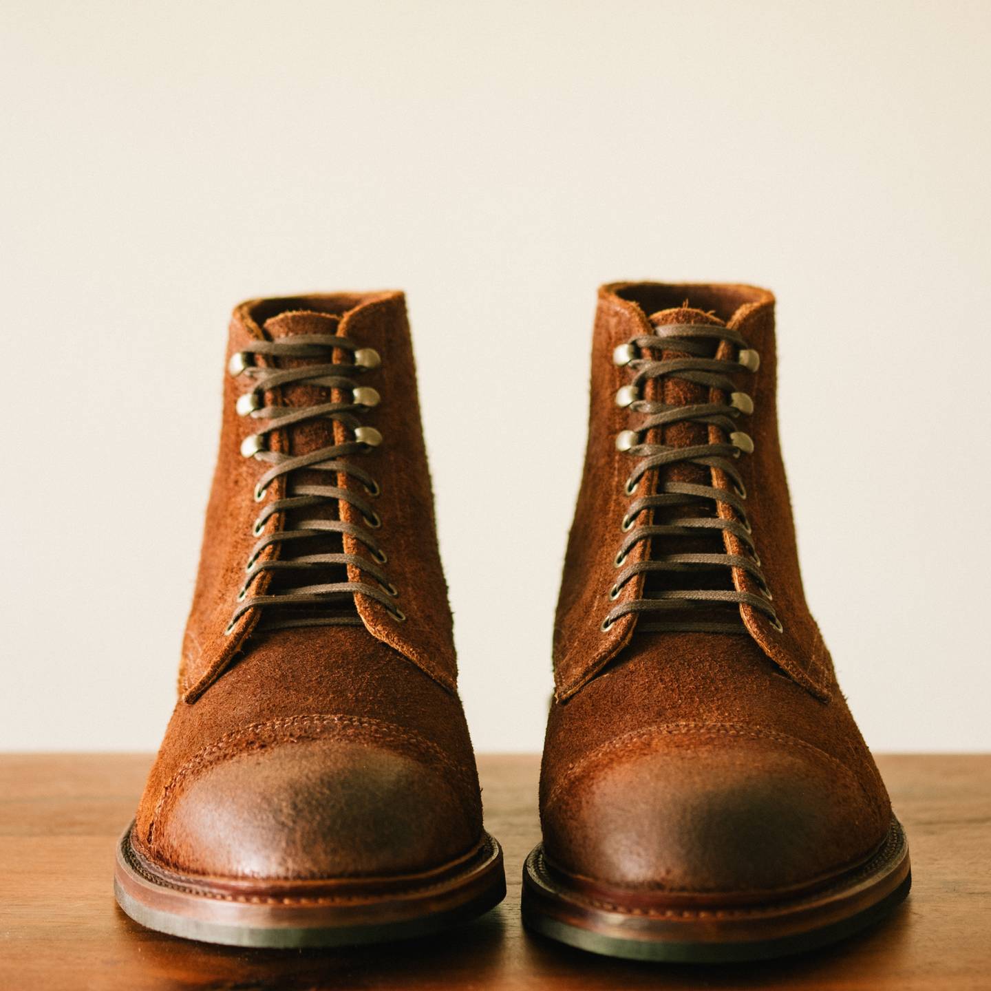 Trail Crazy Horse Roughout Cap-Toe Lakeshore Boot - Detail Image Two