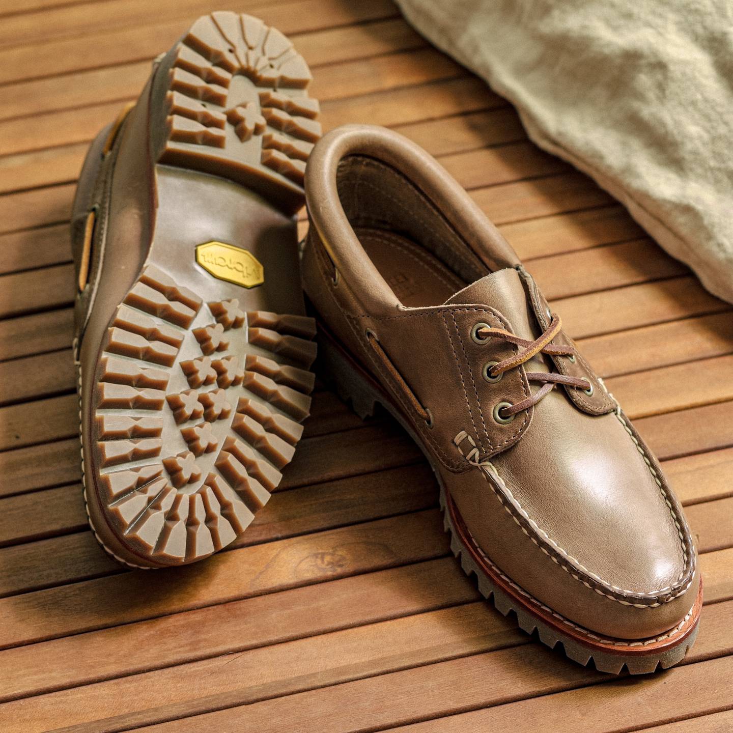 Natural Chromexcel Rowing Oxford - Detail Image Two