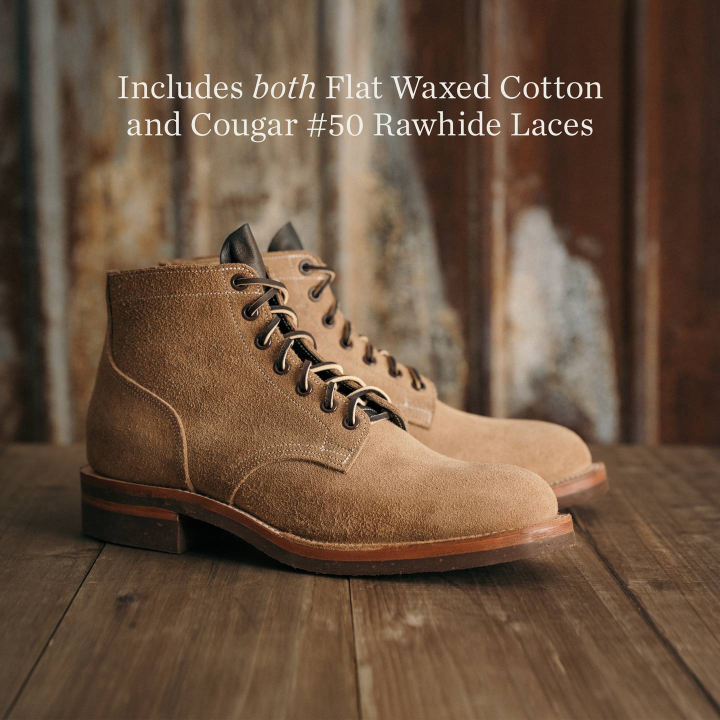 Natural Chromexcel Roughout Storm Boot - Detail Image One