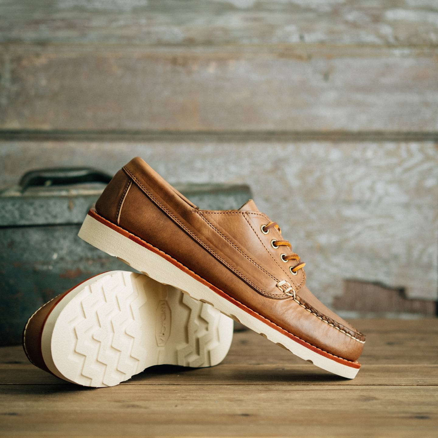 Natural Chromexcel Trail Oxford - Detail Image One