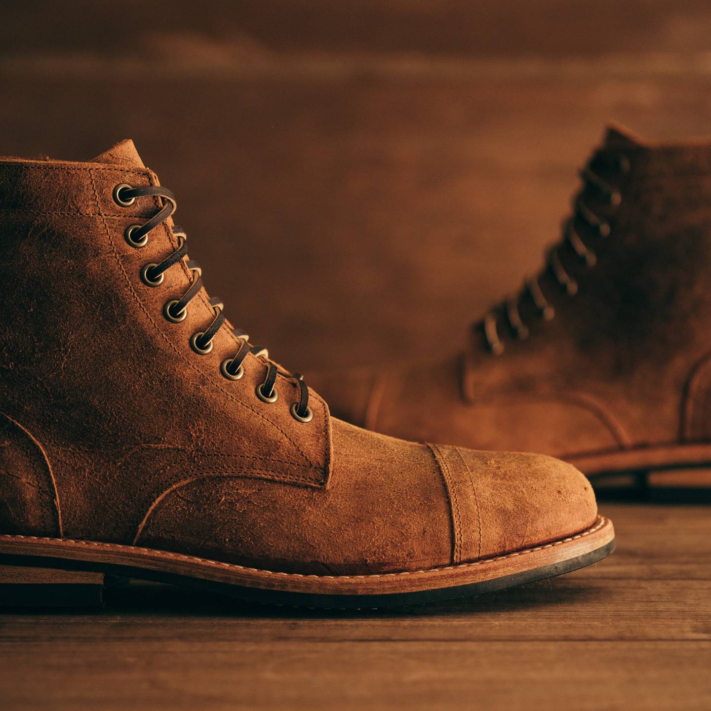 Coach Waxy Mohawk Cap-Toe Trench Boot - Detail Image Two