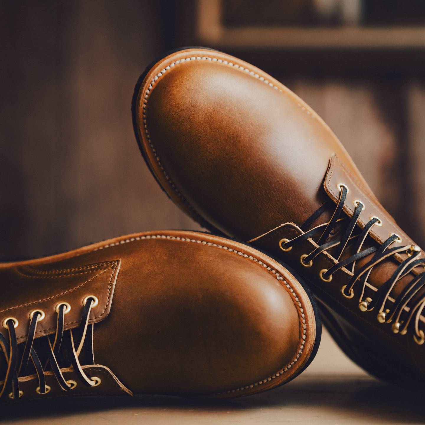 Cognac Shackleton Trench Boot - Detail Image Two