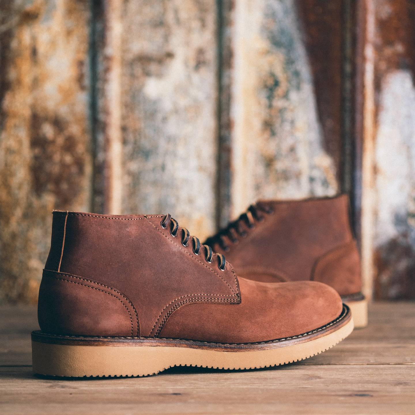 Tobacco Chamois Trench Chukka - Detail Image Two