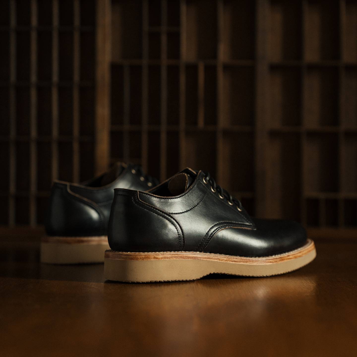 Black Chromexcel Trench Oxford - Detail Image Two