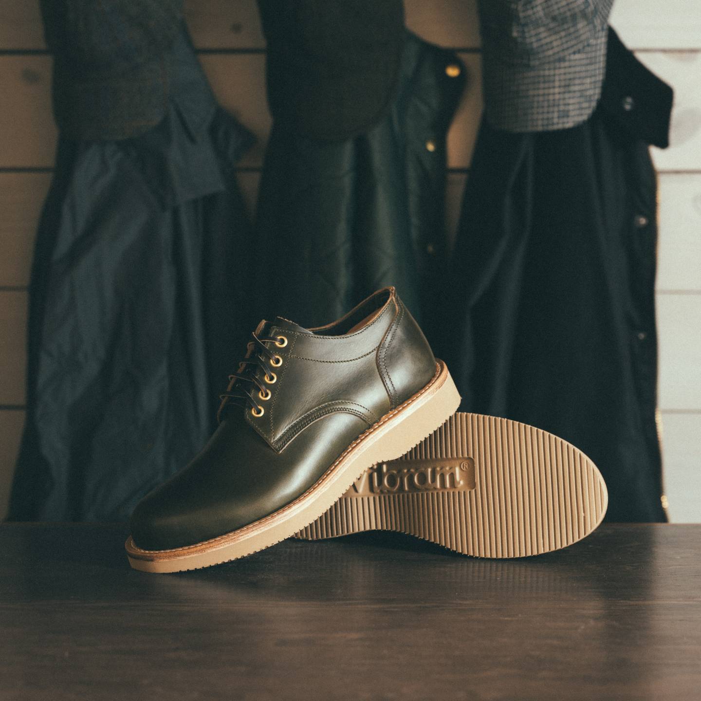 Greener Pastures Chromexcel Trench Oxford - Detail Image One