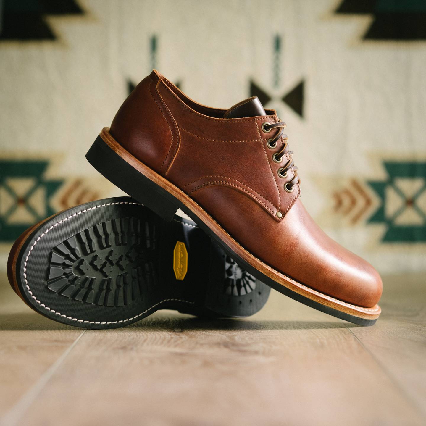 Light Brown Mustang Trench Oxford - Detail Image One