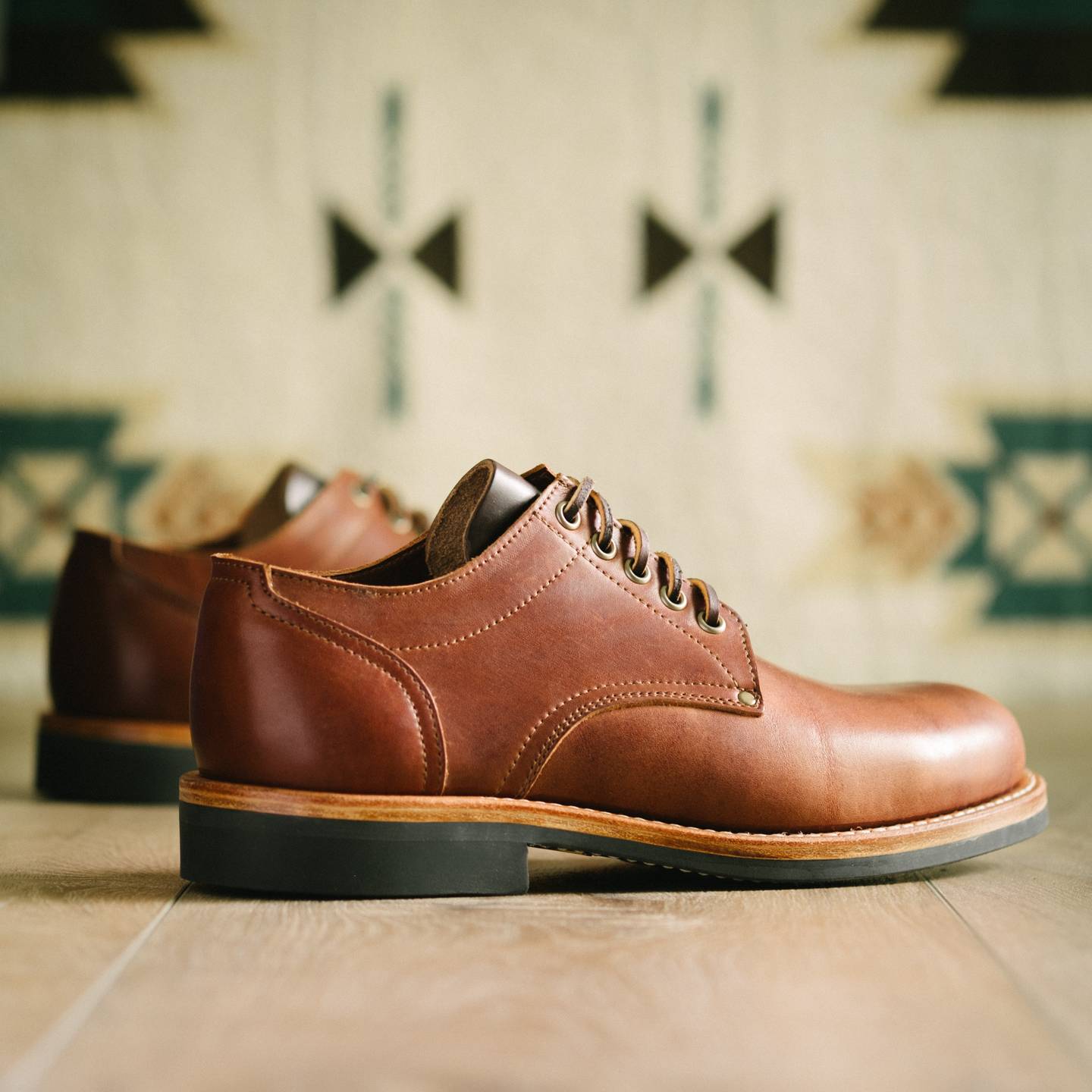 Light Brown Mustang Trench Oxford - Detail Image Two